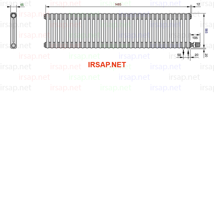 Радиатор IRSAP Tesi 20565/33 T26 CL 01